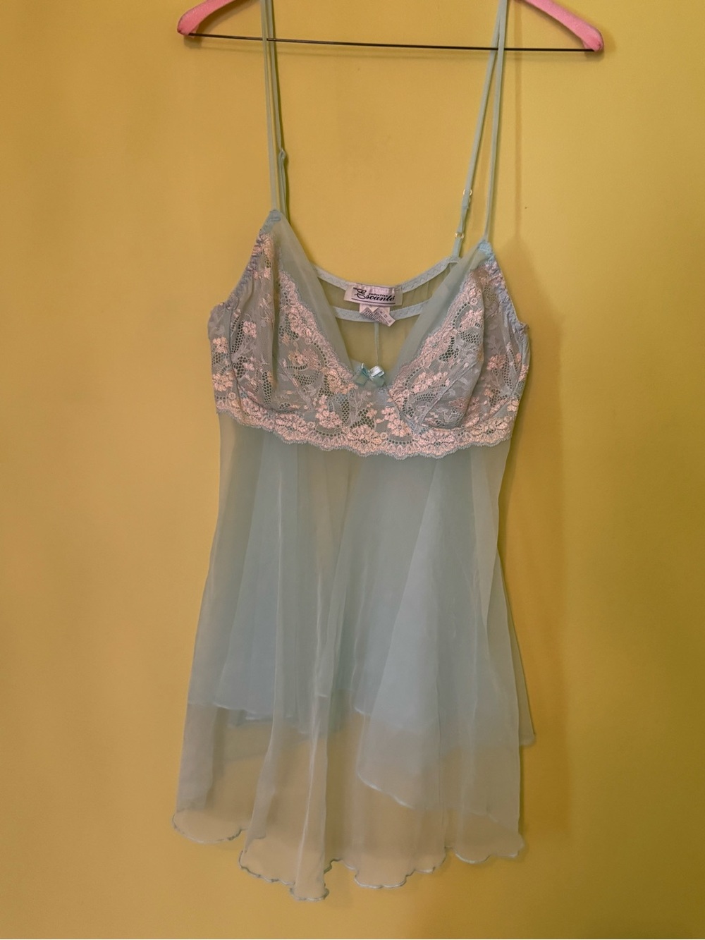 Vintage lace babydoll slip camisole lingerie dress